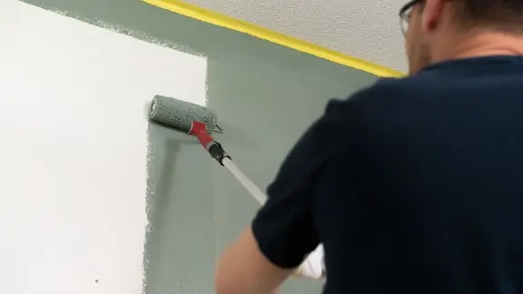Painting interior wall with Harmony