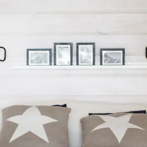 Varem viimistletud palkseina värvimine