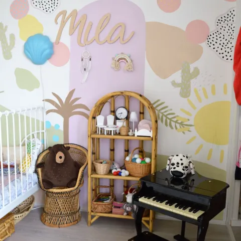 Lõbusate seintega lastetuba