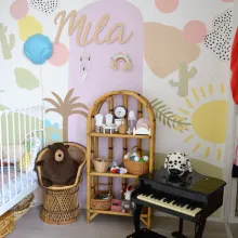 Lõbusate seintega lastetuba