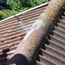 Katuse puhastamine samblast ja taimedest