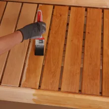 Sauna lavalaudade viimistluse värskendamine