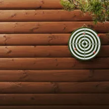 Varem lasuuriga töödeldud palkpinna ja välisvoodrilaudade viimistlemine Valtti Plus Color puidulasuuriga