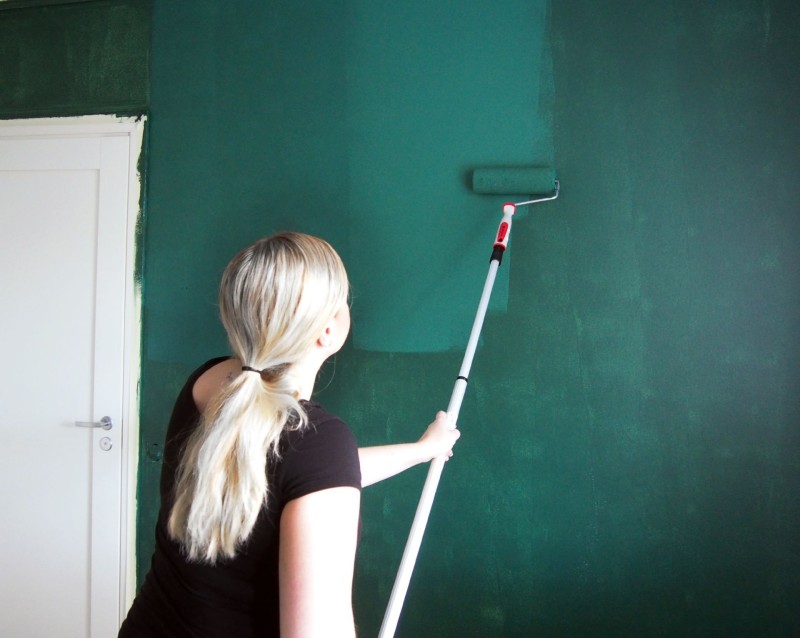 seina värvimine roheliseks