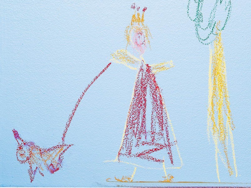Tahvlivärviga sein lastetuppa