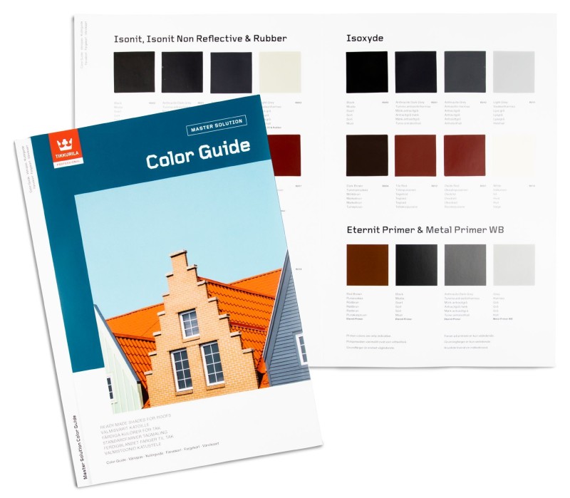 Tikkurila Master Solution värvid katustele