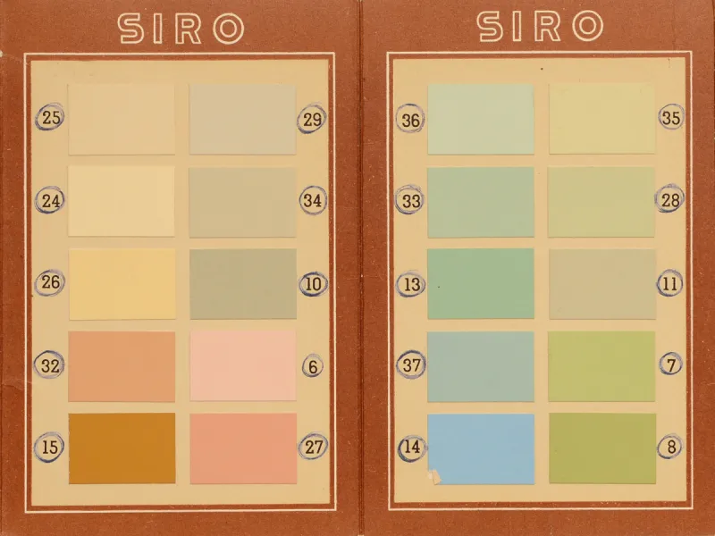 Vanha siro-värikartta